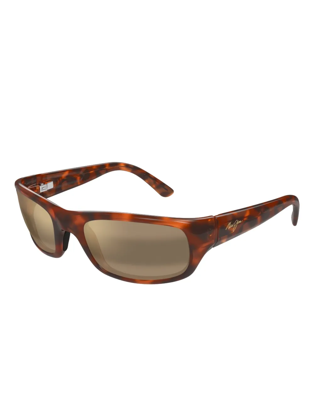 Maui Jim Zonnebril met rechthoekig montuur Bruin