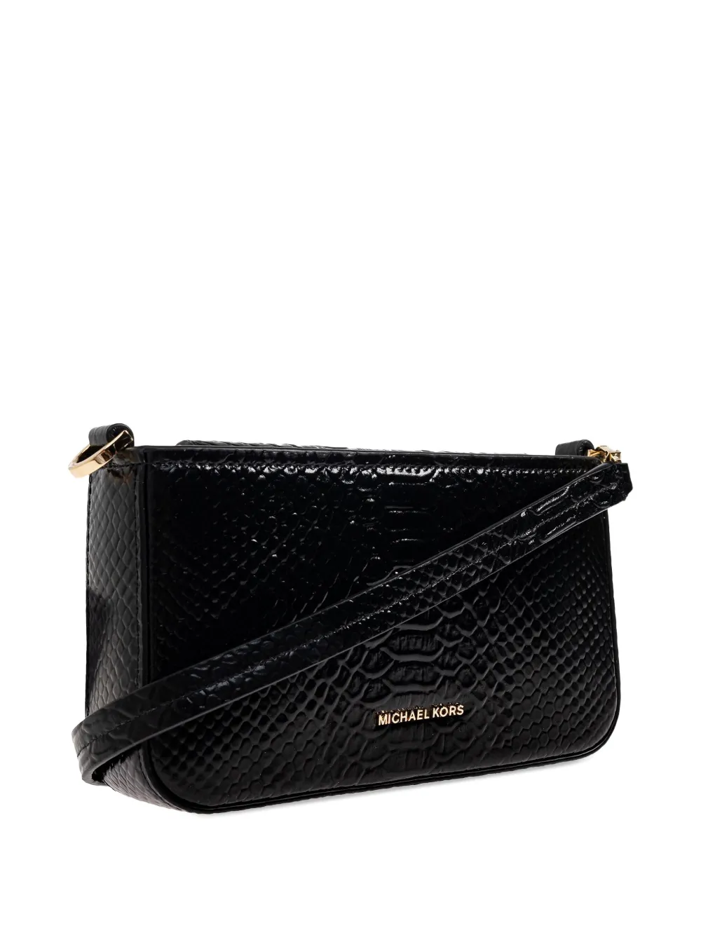 Michael Kors small Bryant leather crossbody bag Zwart