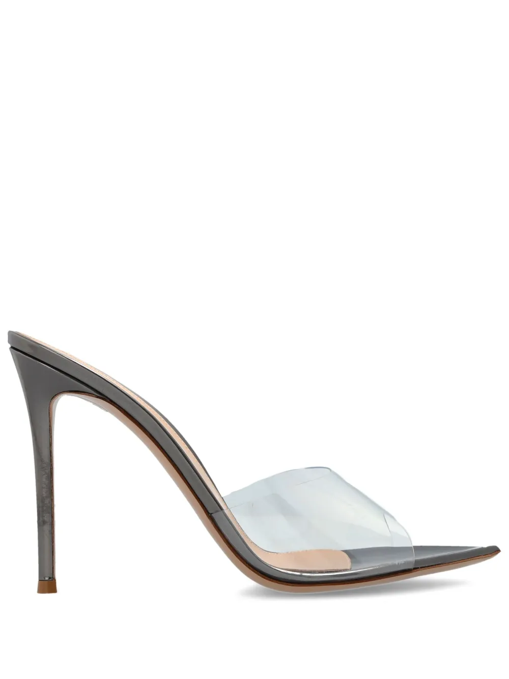Gianvito Rossi 120m clear-strap pumps Grey