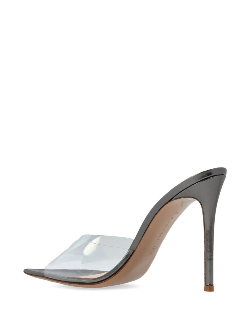 Gianvito Rossi 120m clear-strap pumps Grey