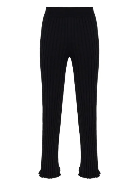 Lisa Yang ribbed-knit flared trousers