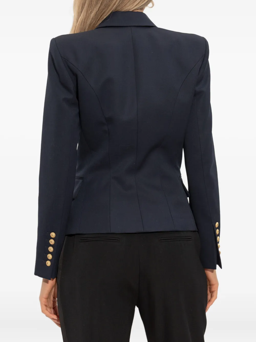 Balmain Blazer met dubbele rij knopen Blauw