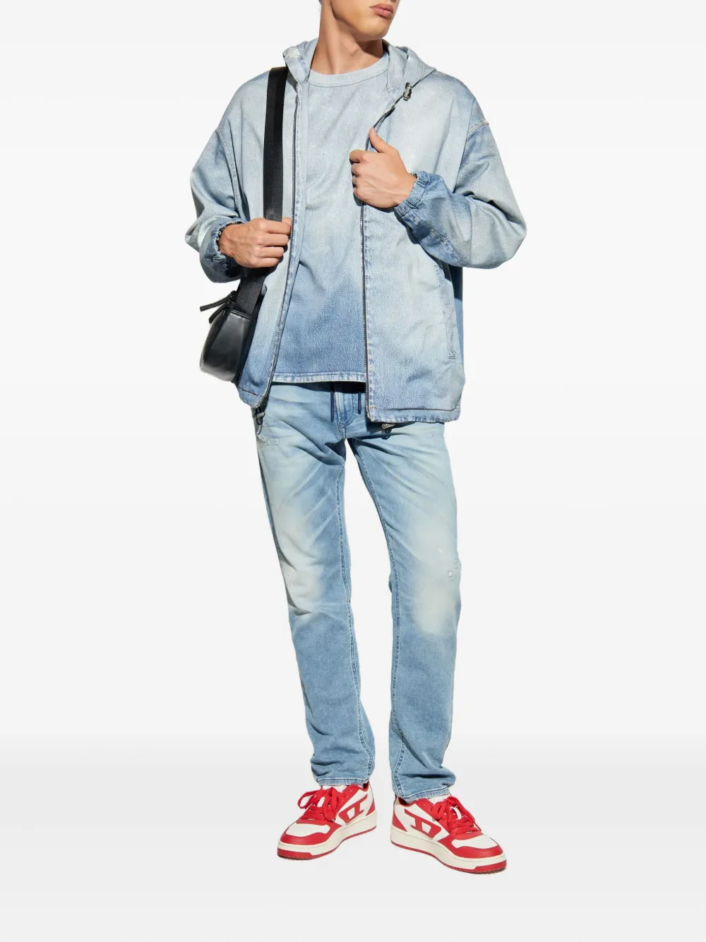 Diesel D-KROOLEY-B drawstring jeans - Blauw