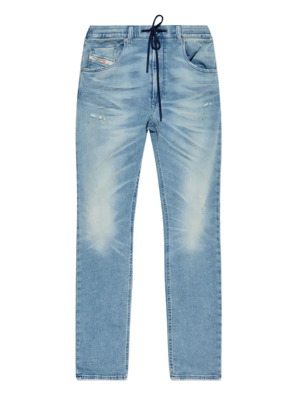 Diesel D-KROOLEY-B jeans met trekkoord Blauw