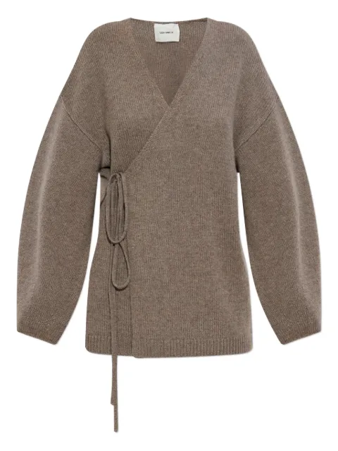 Lisa Yang tie-front wrap cardigan