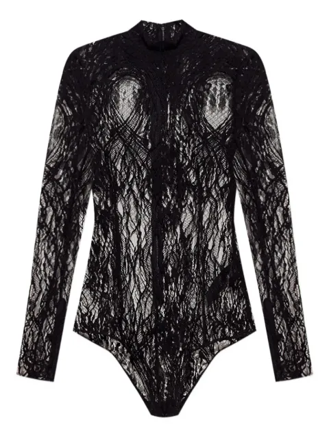 Balmain lace high-neck bodysuit