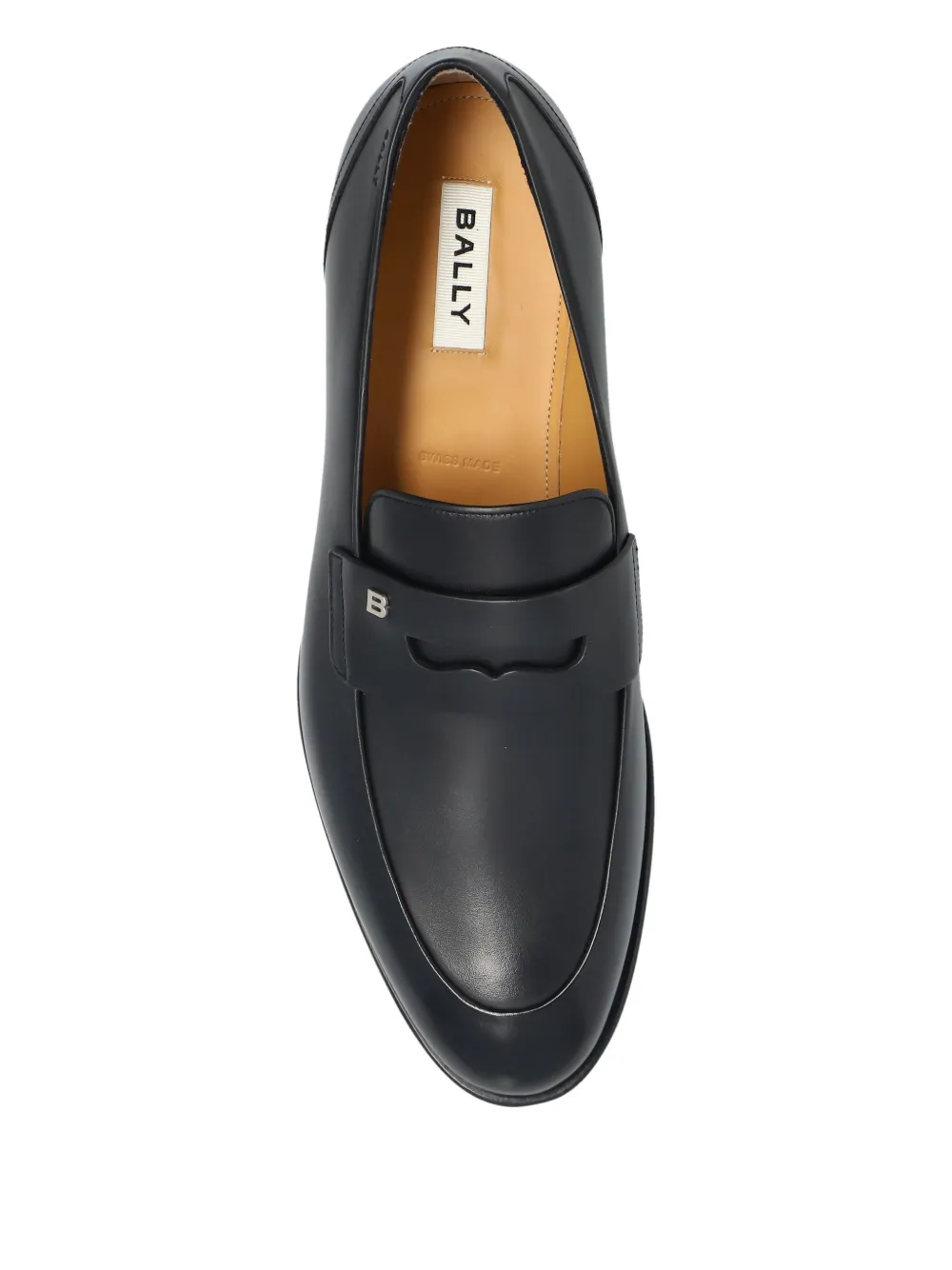 Bally leather penny loafers Black