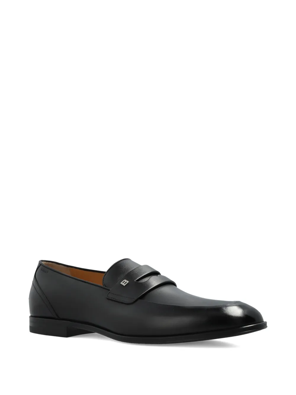 Bally leather penny loafers Black