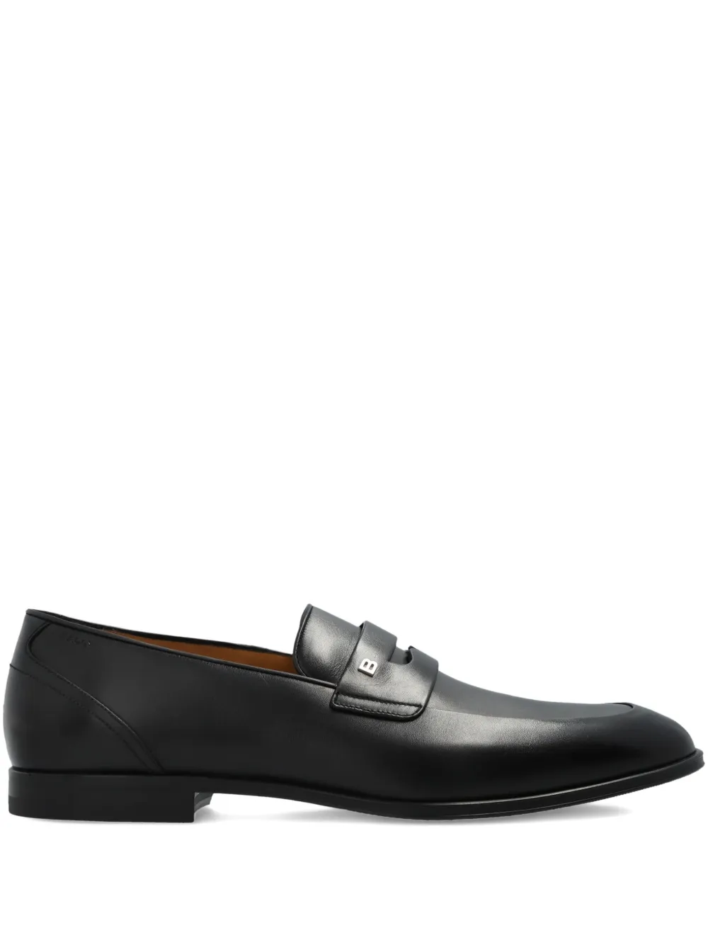 Bally leather penny loafer Black
