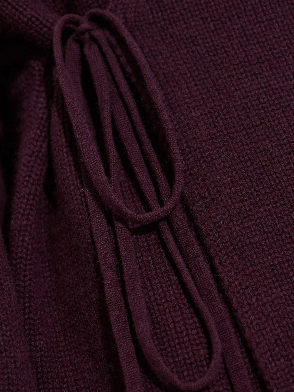Lisa Yang Kasjmier vest met gewikkelde stropdas Rood