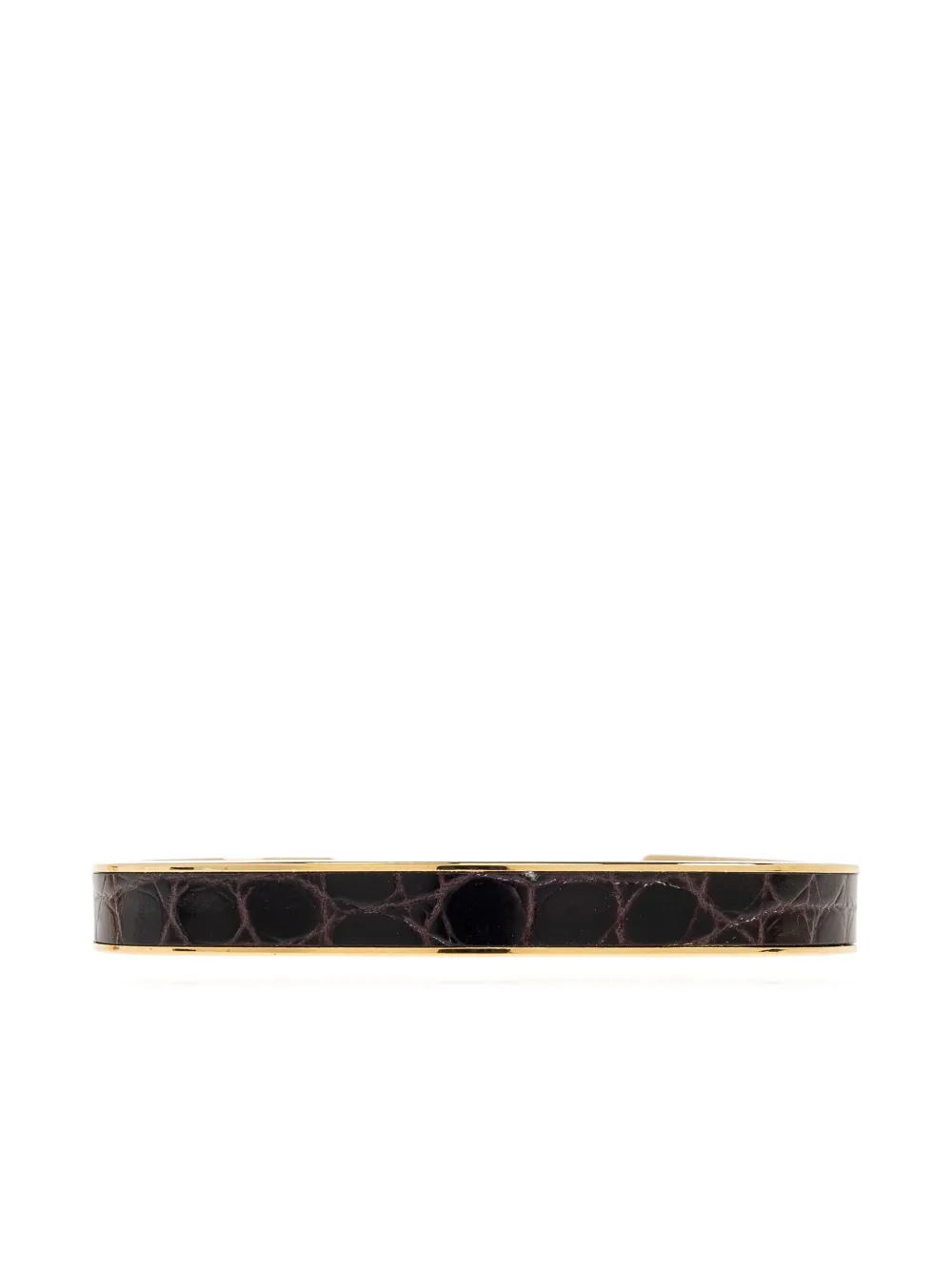 Dsquared2 Crocodile-effect Bracelet In Brown