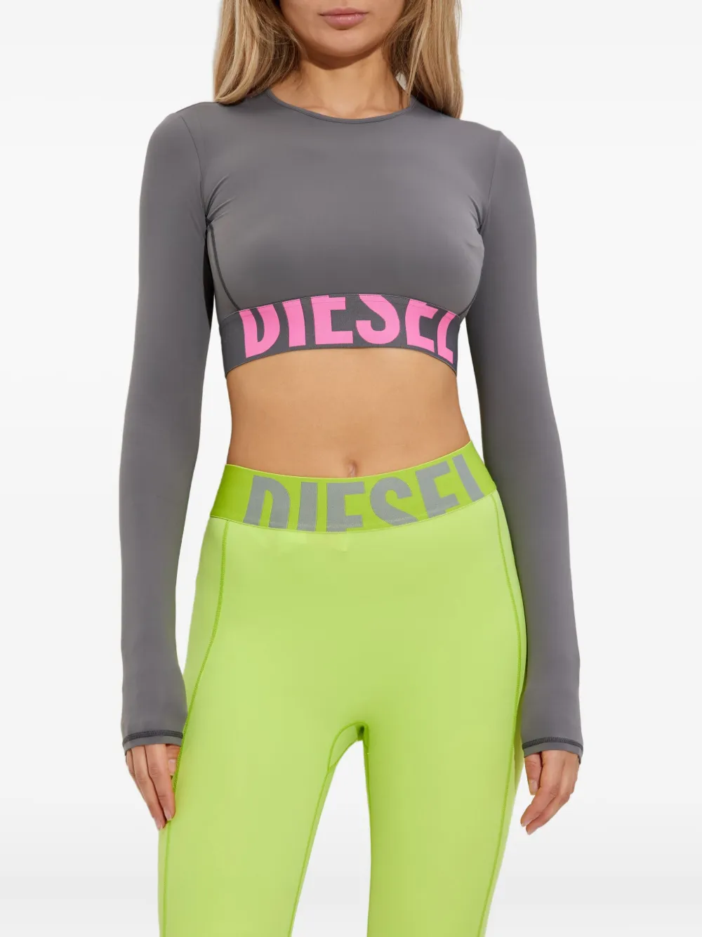 Diesel Melissa-D-Pop top met lange mouwen Grijs