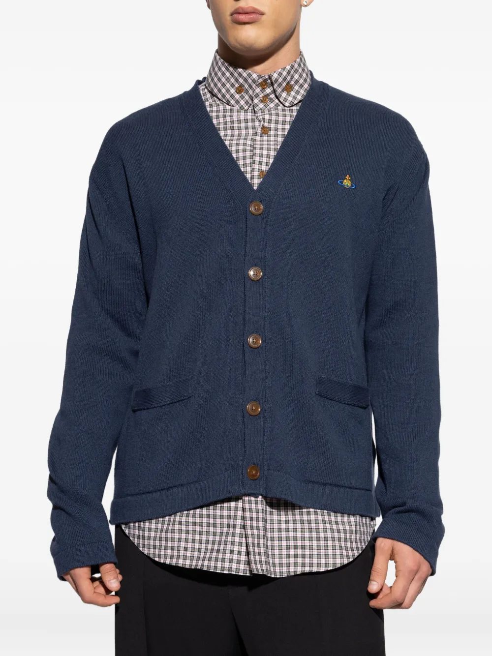 Vivienne Westwood Orb-embellished cardigan Blauw