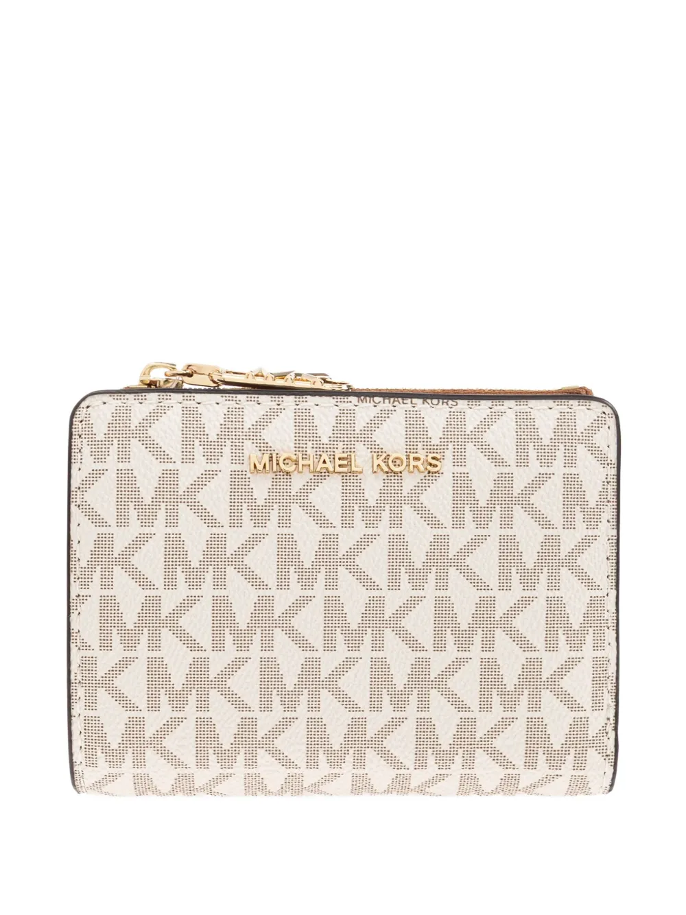 Michael Michael Kors monogram zip-around wallet - ニュートラル Michael Michael Kors monogram zip-around wallet - ニュートラル