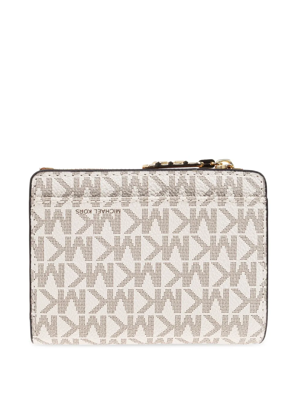 Michael Kors monogram zip-around wallet Beige