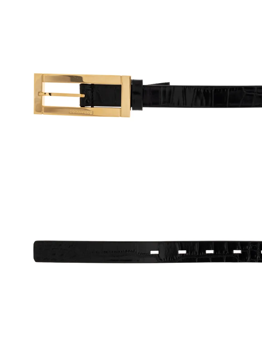 DSQUARED2 buckled leather belt Zwart