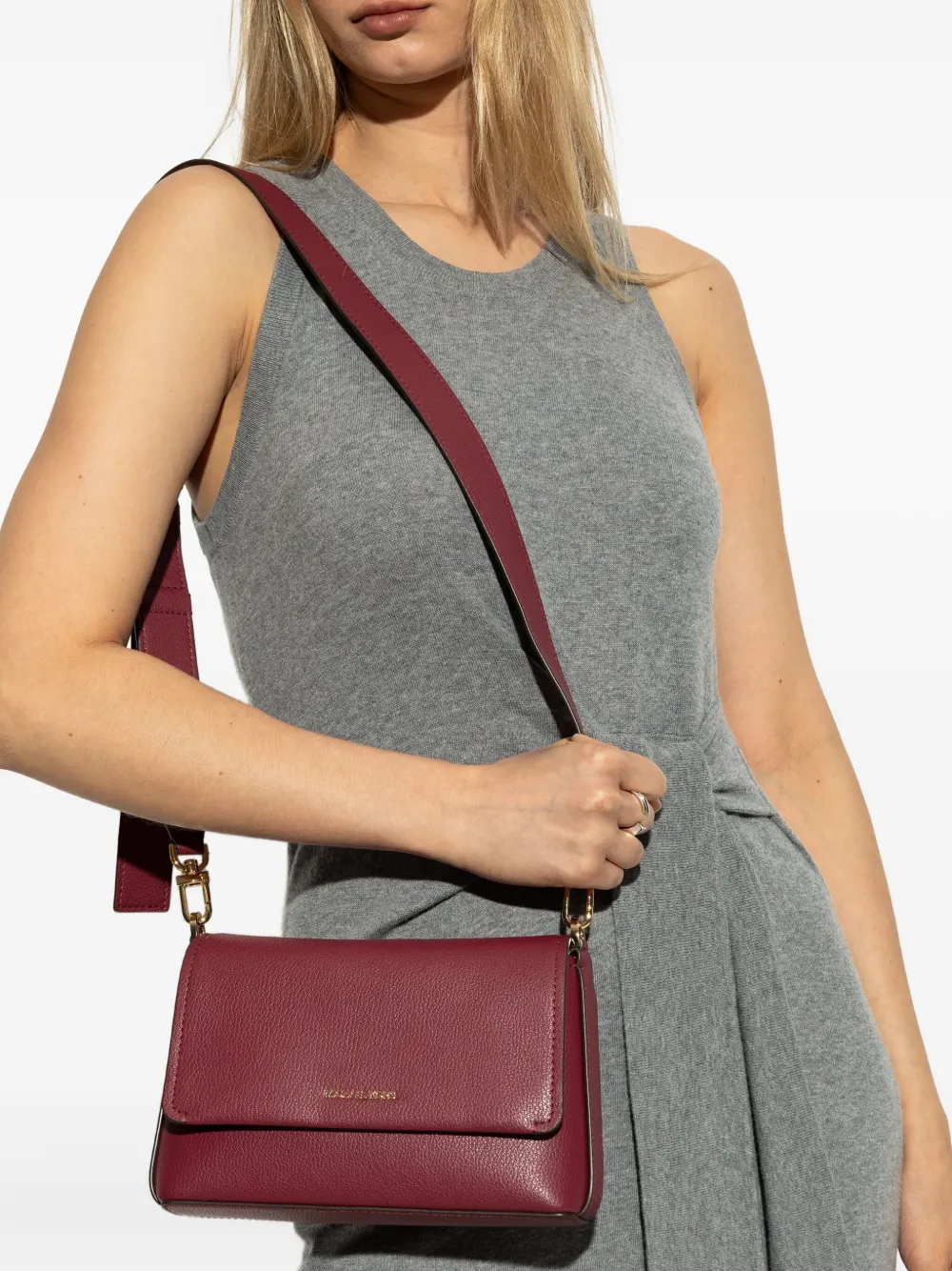 Michael Kors small Nessa leather crossbody bag Rood