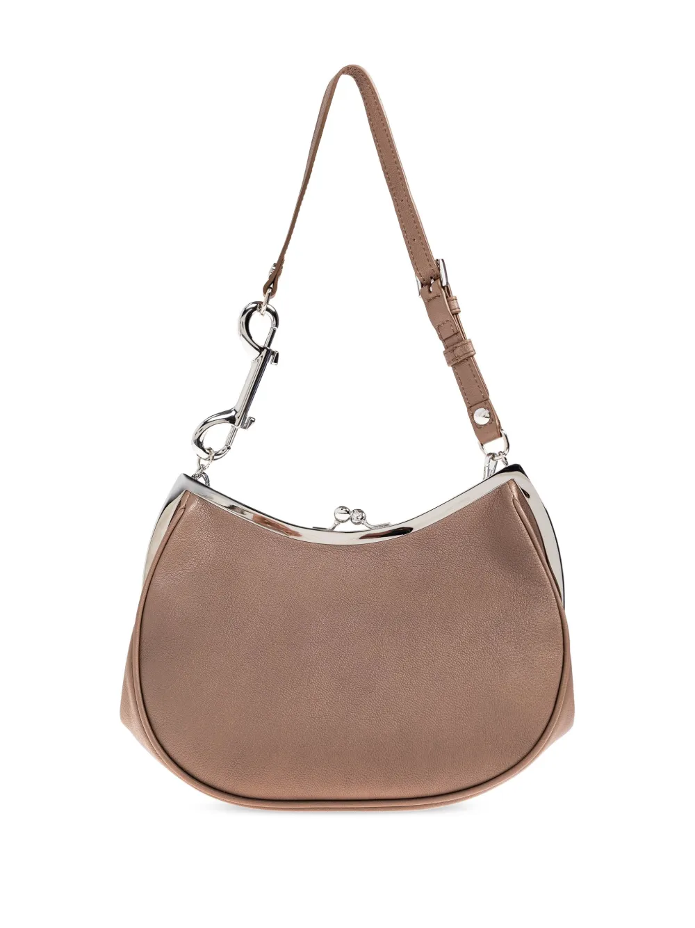 Vivienne Westwood Charm clasp-frame shoulder bag Beige
