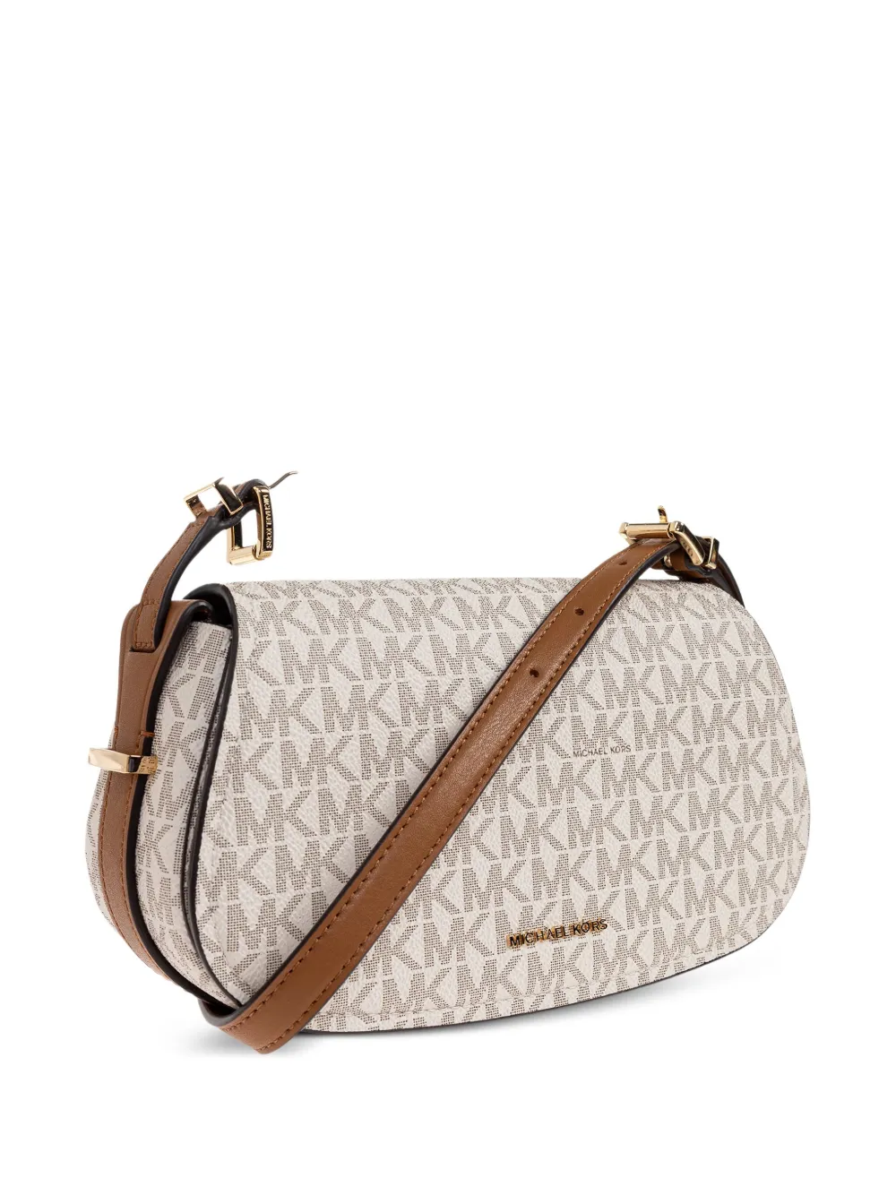 Michael Kors small Lydia monogram cross-body bag Beige