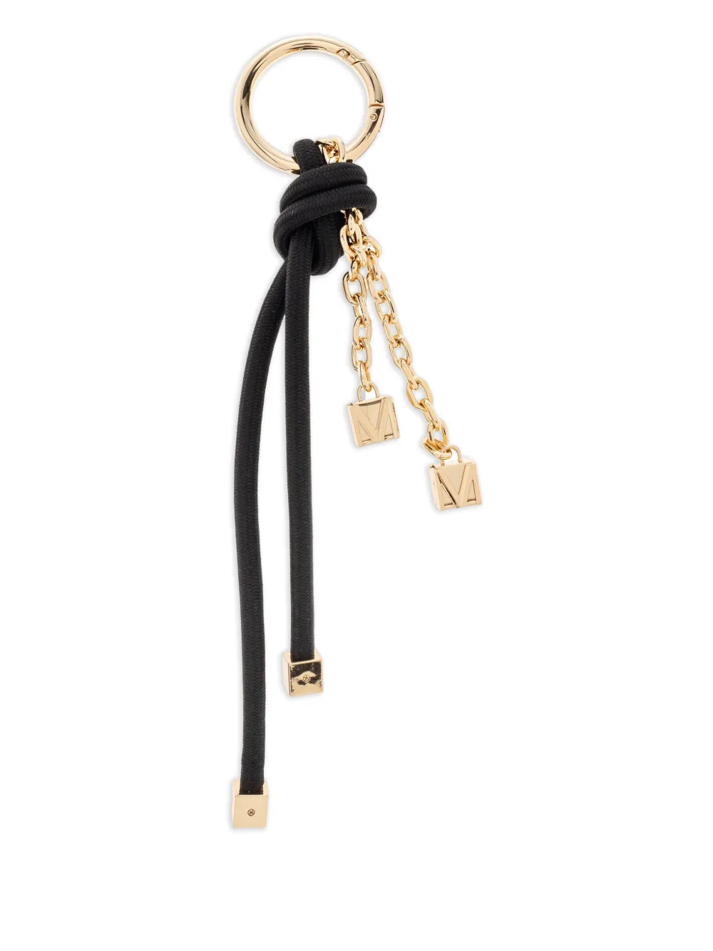 Michael Kors knotted-cord chain keyring Zwart