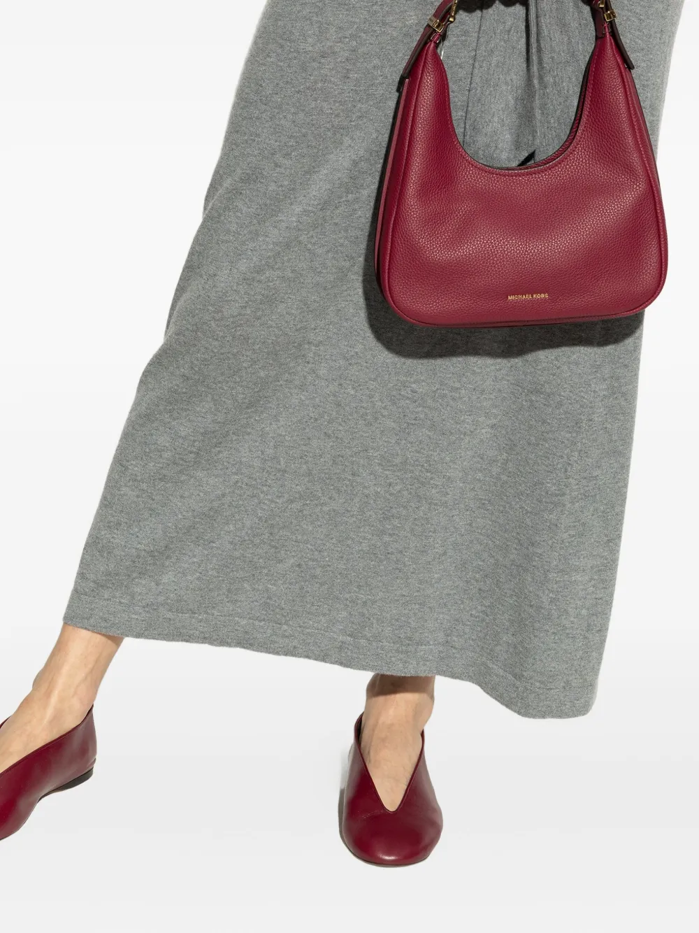 Michael Kors small Nolita leather tote bag Rood