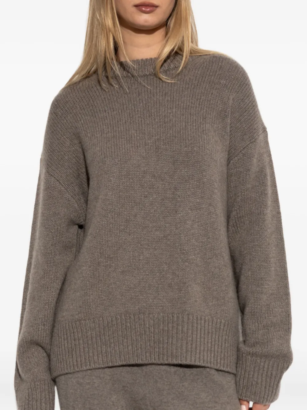 Lisa Yang Renske ribbed crew-neck sweater Beige