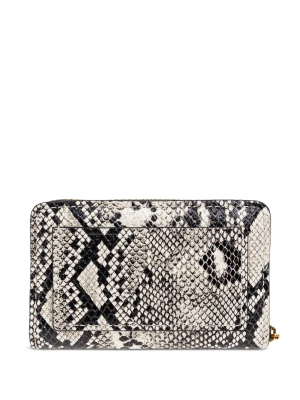 Michael Michael Kors Jet Set snakeskin-pattern zip-around Wallet - Main Image