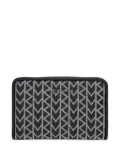 Michael Michael Kors chevron-pattern zip-around wallet - Black