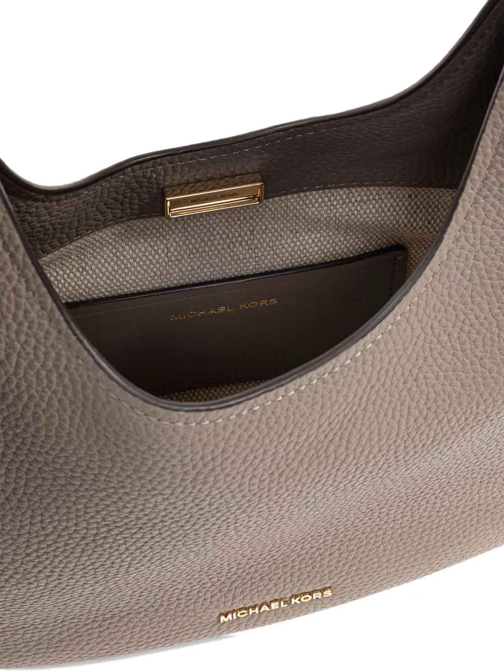 Michael Kors Nolita leather top-handle tote bag Beige