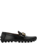Tod's leather buckle loafers - Black