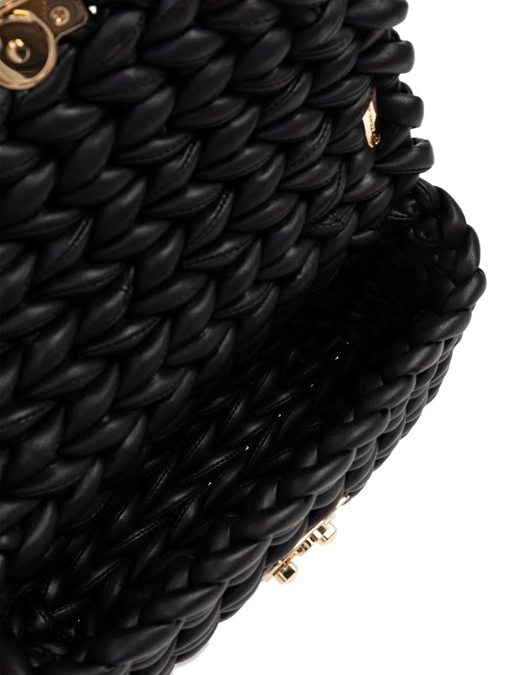 Michael Kors large Tribeca braided chain shoulder bag Zwart