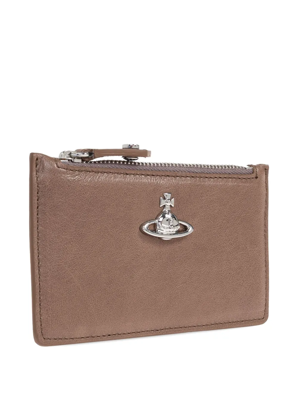 Vivienne Westwood Orb zip-top cardholder Bruin