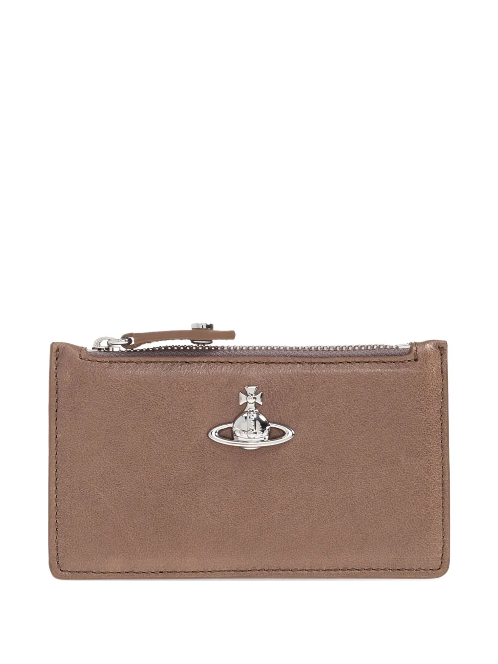 Vivienne Westwood Orb zip-top cardholder Bruin
