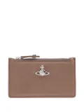 Vivienne Westwood Orb zip-top cardholder - Brown
