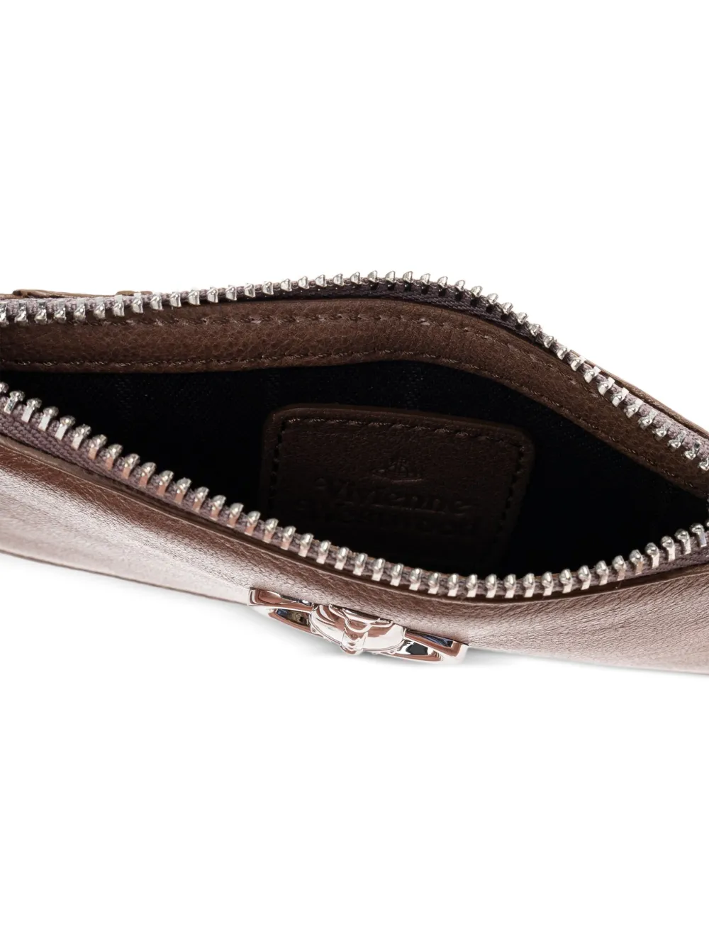 Vivienne Westwood Orb zip-top cardholder Bruin