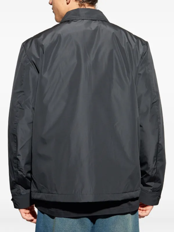 Diesel embroidered-patch Padded Jacket | Black | FARFETCH ZA