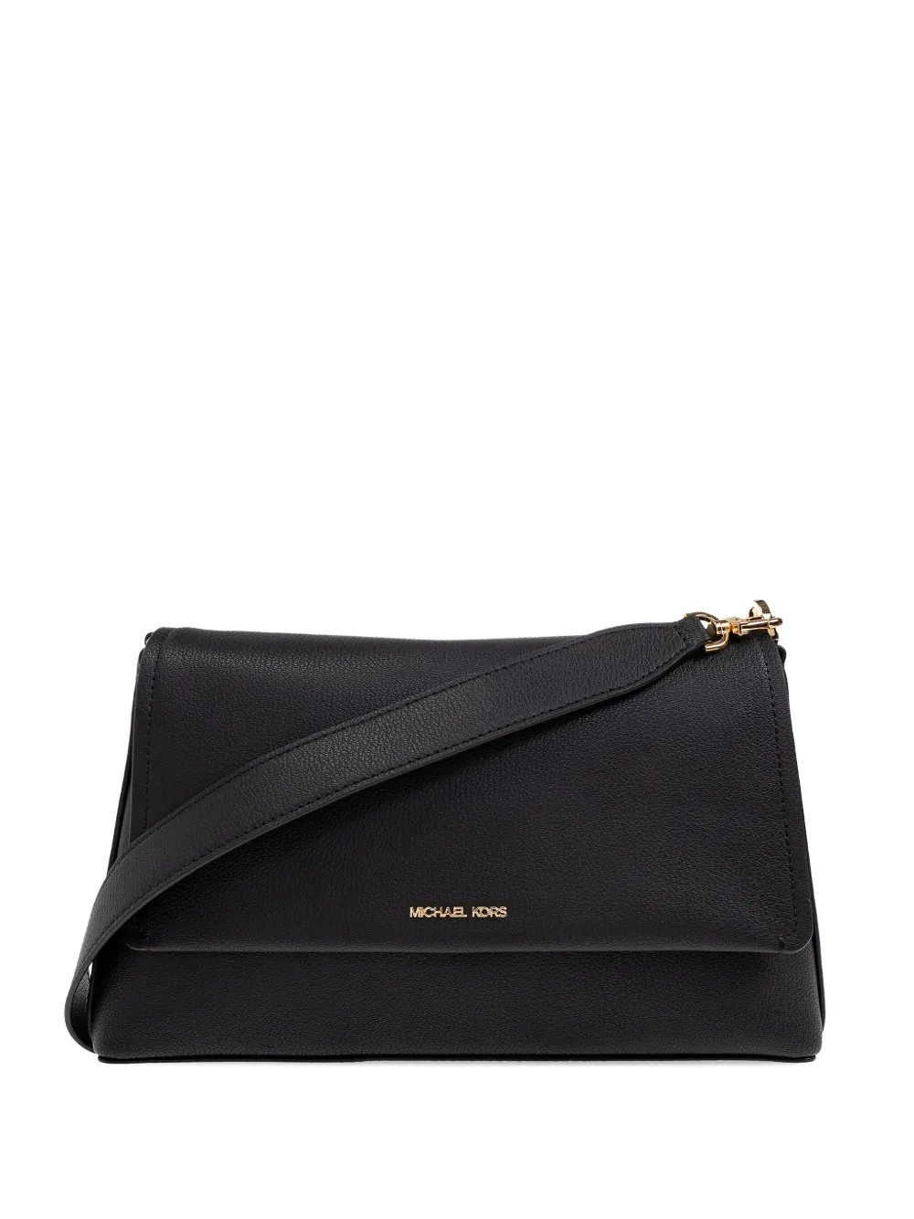 Michael Michael Kors flap-detail leather shoulder bag - ブラック Michael Michael Kors flap-detail leather shoulder bag - ブラック