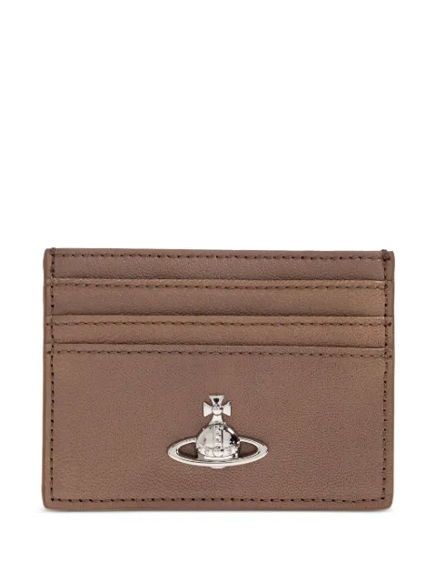 Vivienne Westwood Orb-embellished leather card holder