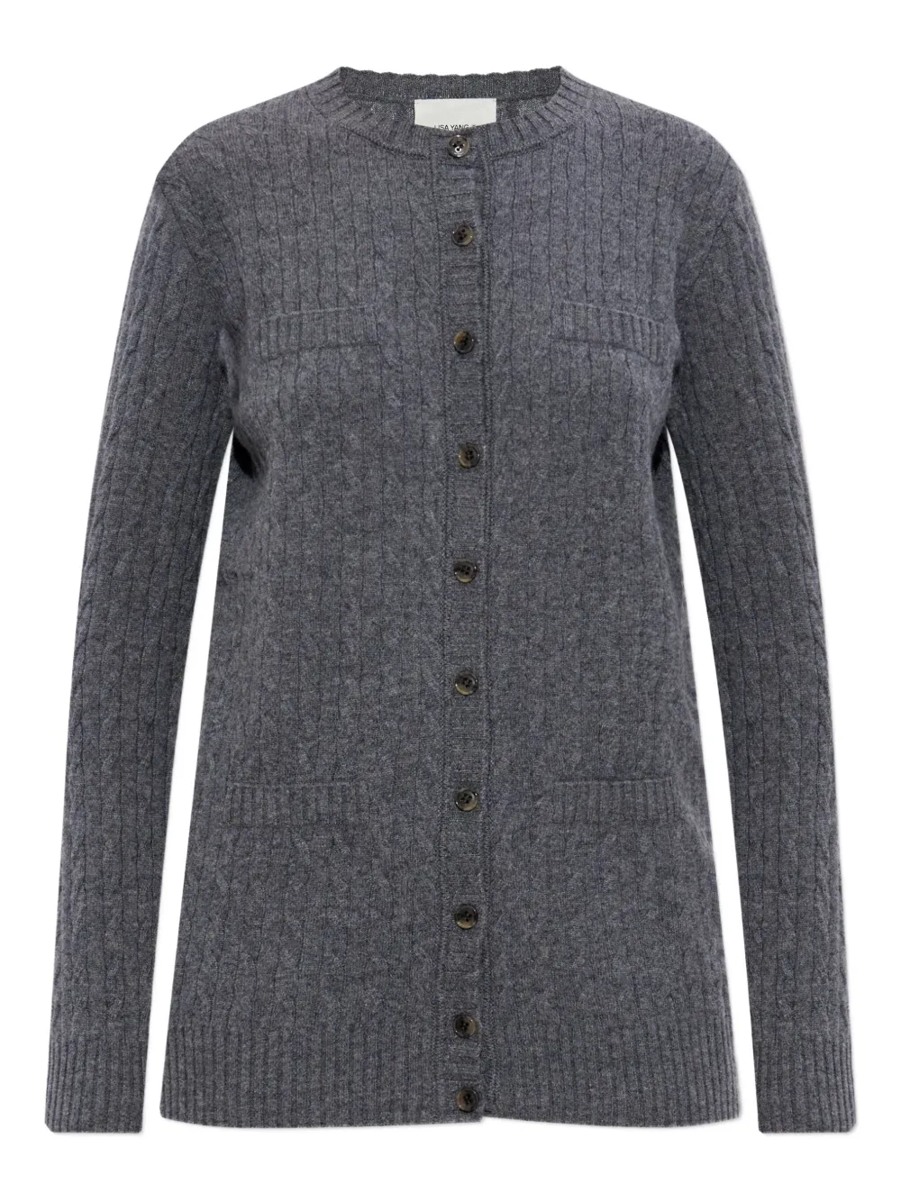 Lisa Yang cable-knit cashmere cardigan Grijs