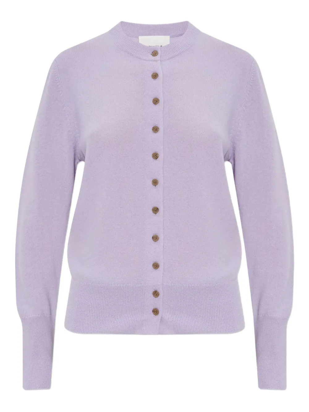 Lisa Yang button-cuff cashmere cardigan Paars