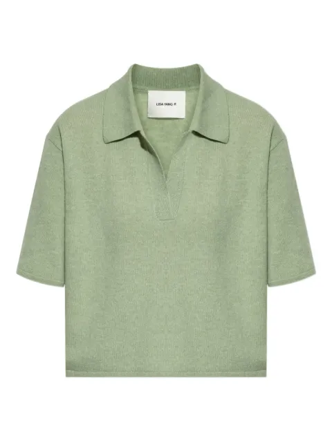 Lisa Yang polo-collar short-sleeve T-shirt
