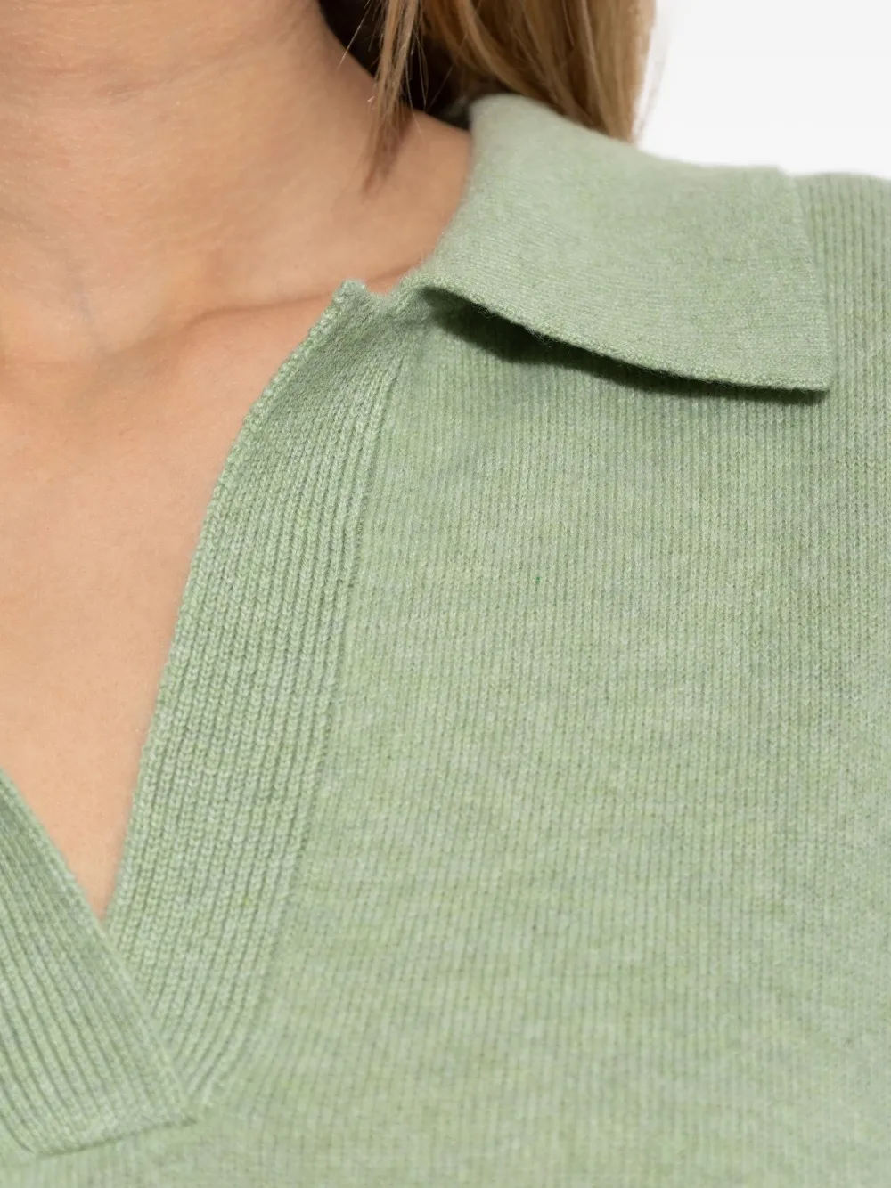 Lisa Yang polo-collar short-sleeve T-shirt Groen