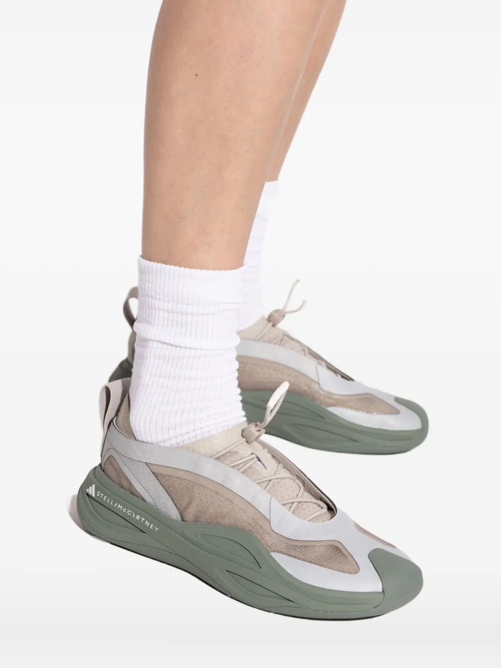 adidas by Stella McCartney panelled sneakers Green