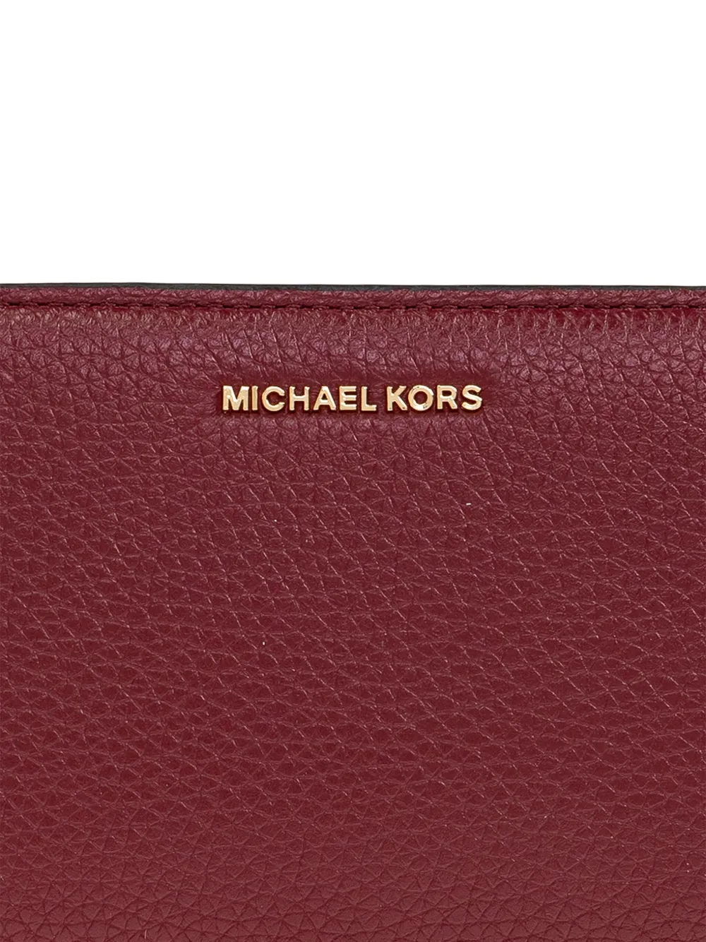 Michael Kors leather zip-around wallet Rood