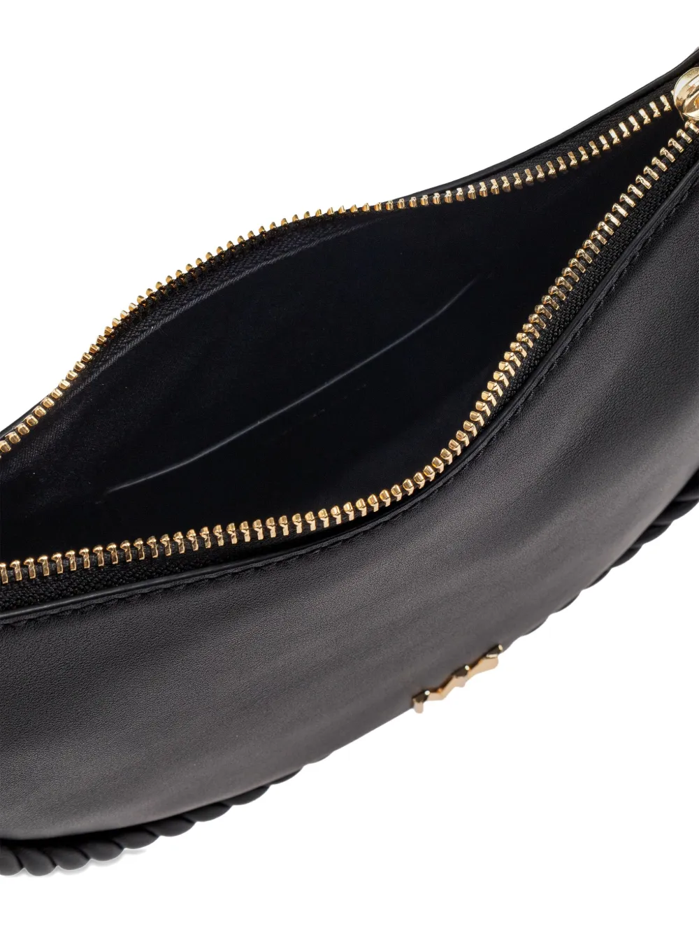 Michael Kors braided-strap crescent shoulder bag Zwart