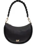 Michael Michael Kors braided-strap crescent shoulder bag - Black