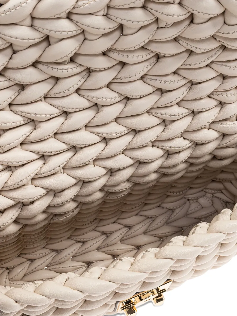 Michael Kors woven chain shoulder bag Beige
