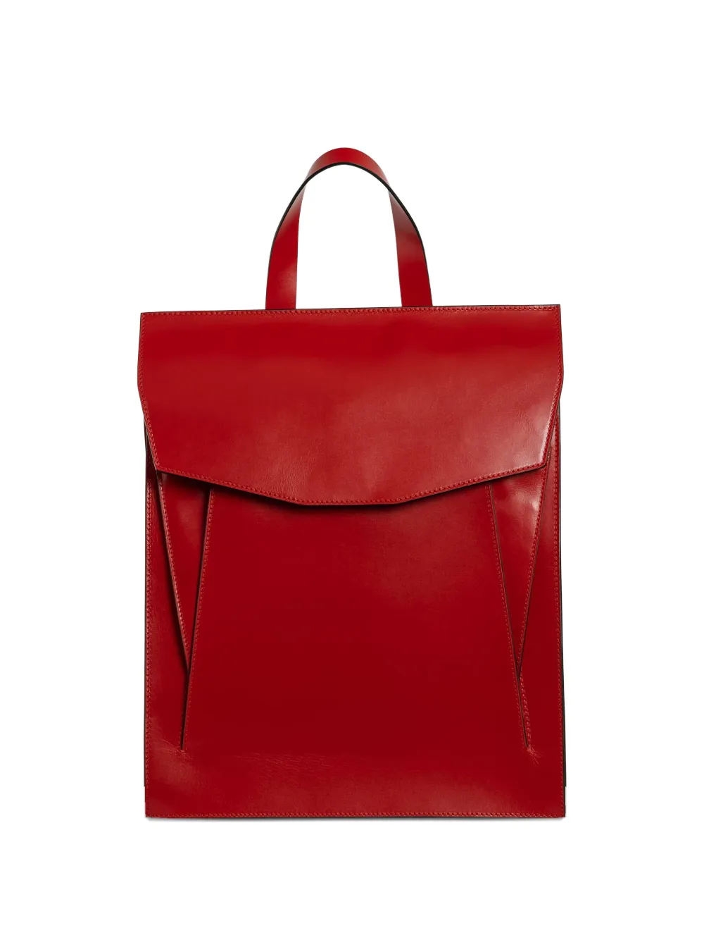 Merryl Tielman Claudie flap-pocket leather backpack | Red | Image 1