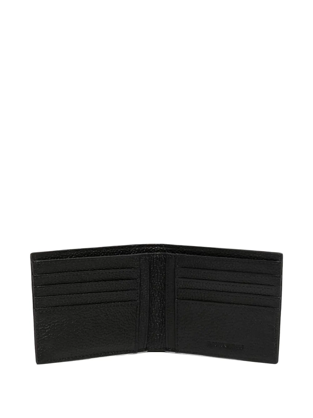 Emporio Armani Portemonnee met reliëf Zwart