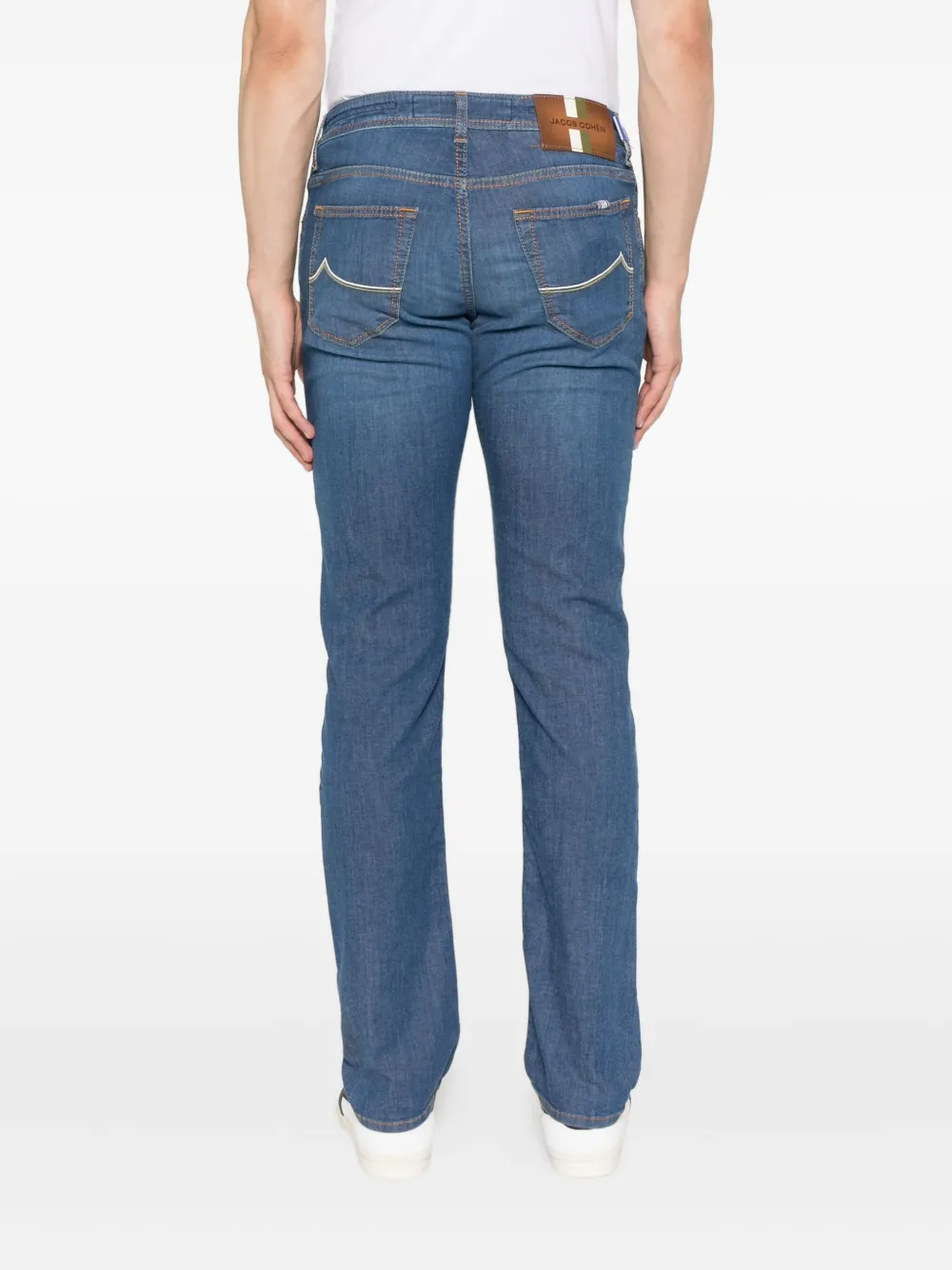 Jacob Cohën Slim-fit jeans met zakdetail Blauw